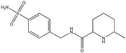 6-methyl-N-[(4-sulfamoylphenyl)methyl]piperidine-2-carboxamide|