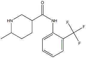 6-methyl-N-[2-(trifluoromethyl)phenyl]piperidine-3-carboxamide Structure