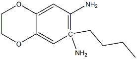 6-N-butyl-2,3-dihydro-1,4-benzodioxine-6,7-diamine Struktur