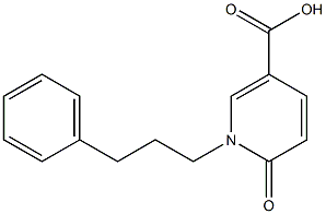 6-oxo-1-(3-phenylpropyl)-1,6-dihydropyridine-3-carboxylic acid Structure