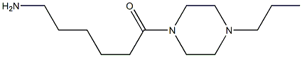 6-oxo-6-(4-propylpiperazin-1-yl)hexan-1-amine Structure