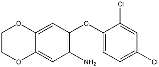 7-(2,4-dichlorophenoxy)-2,3-dihydro-1,4-benzodioxin-6-amine Struktur