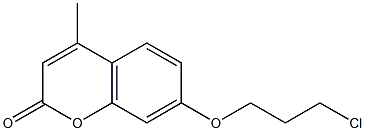 7-(3-chloropropoxy)-4-methyl-2H-chromen-2-one 化学構造式