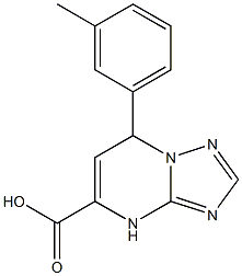 7-(3-methylphenyl)-4,7-dihydro[1,2,4]triazolo[1,5-a]pyrimidine-5-carboxylic acid Structure