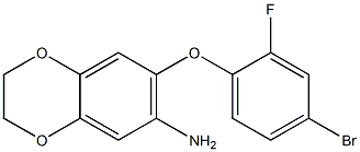 7-(4-bromo-2-fluorophenoxy)-2,3-dihydro-1,4-benzodioxin-6-amine Structure