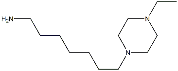 7-(4-ethylpiperazin-1-yl)heptan-1-amine 化学構造式