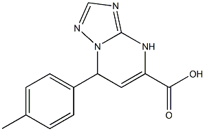 7-(4-methylphenyl)-4,7-dihydro[1,2,4]triazolo[1,5-a]pyrimidine-5-carboxylic acid Struktur