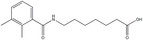 7-[(2,3-dimethylbenzoyl)amino]heptanoic acid 结构式