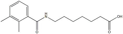 7-[(2,3-dimethylbenzoyl)amino]heptanoic acid,,结构式