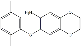 7-[(2,5-dimethylphenyl)sulfanyl]-2,3-dihydro-1,4-benzodioxin-6-amine