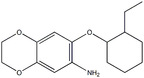 7-[(2-ethylcyclohexyl)oxy]-2,3-dihydro-1,4-benzodioxin-6-amine Structure