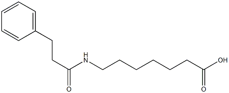 7-[(3-phenylpropanoyl)amino]heptanoic acid 化学構造式