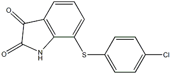 7-[(4-chlorophenyl)thio]-1H-indole-2,3-dione Structure