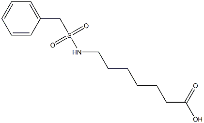 7-[(benzylsulfonyl)amino]heptanoic acid,,结构式