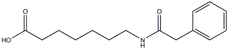 7-[(phenylacetyl)amino]heptanoic acid Structure