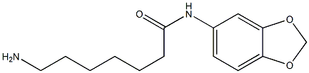 7-amino-N-(2H-1,3-benzodioxol-5-yl)heptanamide Structure