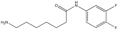 7-amino-N-(3,4-difluorophenyl)heptanamide 结构式