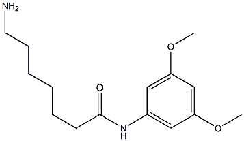 7-amino-N-(3,5-dimethoxyphenyl)heptanamide,,结构式