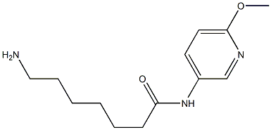 7-amino-N-(6-methoxypyridin-3-yl)heptanamide 化学構造式