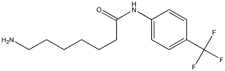 7-amino-N-[4-(trifluoromethyl)phenyl]heptanamide,,结构式