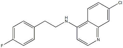 7-chloro-N-[2-(4-fluorophenyl)ethyl]quinolin-4-amine Structure