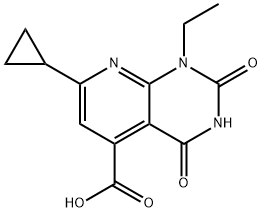 7-cyclopropyl-1-ethyl-2,4-dioxo-1H,2H,3H,4H-pyrido[2,3-d]pyrimidine-5-carboxylic acid Structure