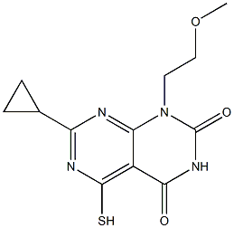 7-cyclopropyl-5-mercapto-1-(2-methoxyethyl)pyrimido[4,5-d]pyrimidine-2,4(1H,3H)-dione|