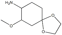 7-methoxy-1,4-dioxaspiro[4.5]dec-8-ylamine Structure