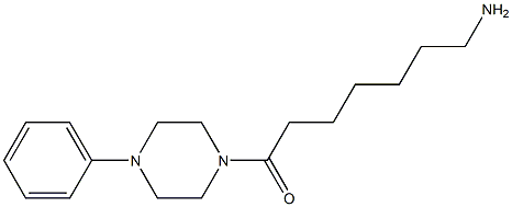 7-oxo-7-(4-phenylpiperazin-1-yl)heptan-1-amine Structure