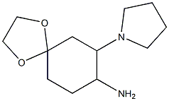 7-pyrrolidin-1-yl-1,4-dioxaspiro[4.5]dec-8-ylamine Structure