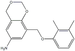 8-(2,3-dimethylphenoxymethyl)-2,4-dihydro-1,3-benzodioxin-6-amine 结构式