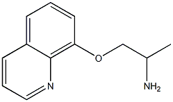 8-(2-aminopropoxy)quinoline,,结构式