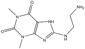 8-[(2-aminoethyl)amino]-1,3-dimethyl-3,7-dihydro-1H-purine-2,6-dione Struktur