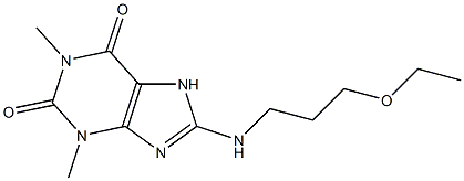 8-[(3-ethoxypropyl)amino]-1,3-dimethyl-2,3,6,7-tetrahydro-1H-purine-2,6-dione