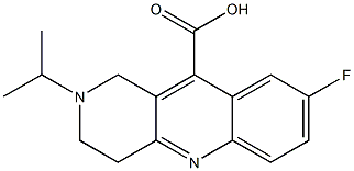 8-fluoro-2-(propan-2-yl)-1H,2H,3H,4H-benzo[b]1,6-naphthyridine-10-carboxylic acid Structure