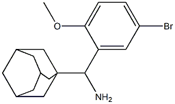 adamantan-1-yl(5-bromo-2-methoxyphenyl)methanamine Structure