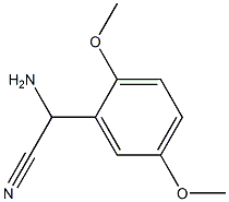 amino(2,5-dimethoxyphenyl)acetonitrile Structure