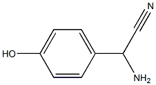 amino(4-hydroxyphenyl)acetonitrile Structure