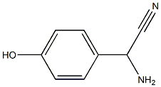 amino(4-hydroxyphenyl)acetonitrile Struktur