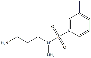 amino-N-(3-aminopropyl)-N-(pyridin-3-ylmethyl)sulfonamide 化学構造式