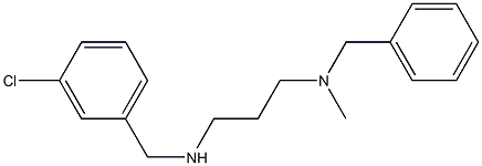 benzyl(3-{[(3-chlorophenyl)methyl]amino}propyl)methylamine Struktur