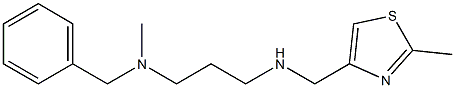 benzyl(methyl)(3-{[(2-methyl-1,3-thiazol-4-yl)methyl]amino}propyl)amine Structure