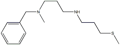 benzyl(methyl)(3-{[3-(methylsulfanyl)propyl]amino}propyl)amine Struktur