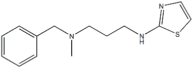 benzyl(methyl)[3-(1,3-thiazol-2-ylamino)propyl]amine 化学構造式