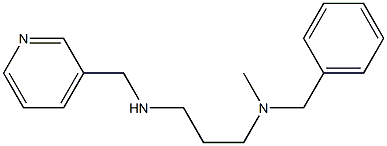 benzyl(methyl){3-[(pyridin-3-ylmethyl)amino]propyl}amine 化学構造式