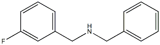 benzyl[(3-fluorophenyl)methyl]amine Structure