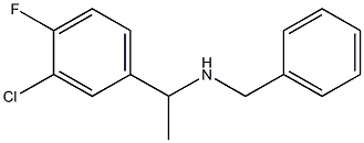 benzyl[1-(3-chloro-4-fluorophenyl)ethyl]amine Structure