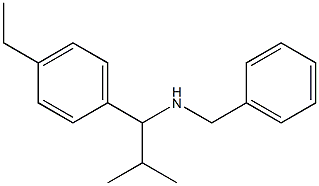 benzyl[1-(4-ethylphenyl)-2-methylpropyl]amine 化学構造式