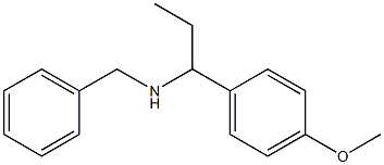 benzyl[1-(4-methoxyphenyl)propyl]amine,,结构式