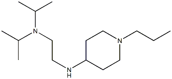 bis(propan-2-yl)({2-[(1-propylpiperidin-4-yl)amino]ethyl})amine 结构式
